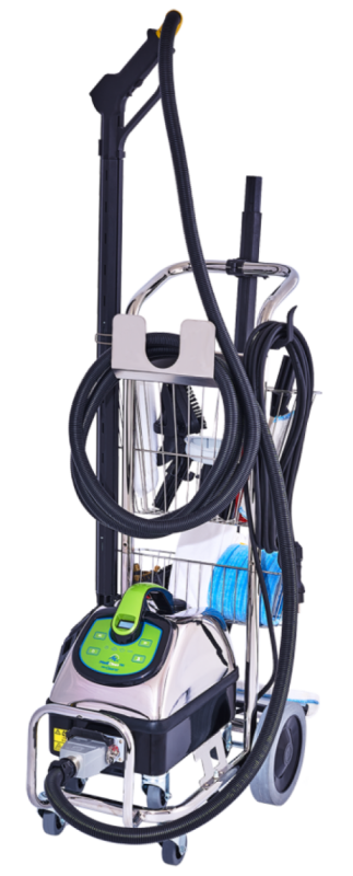 Medicleantec Micro dry steam cleaner with practical trolley